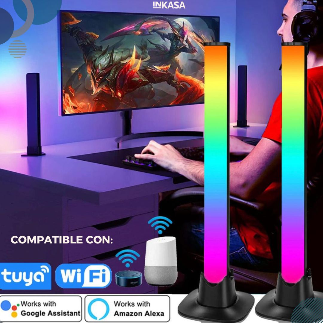 Barra de luz RGB rítmica x 2 unds