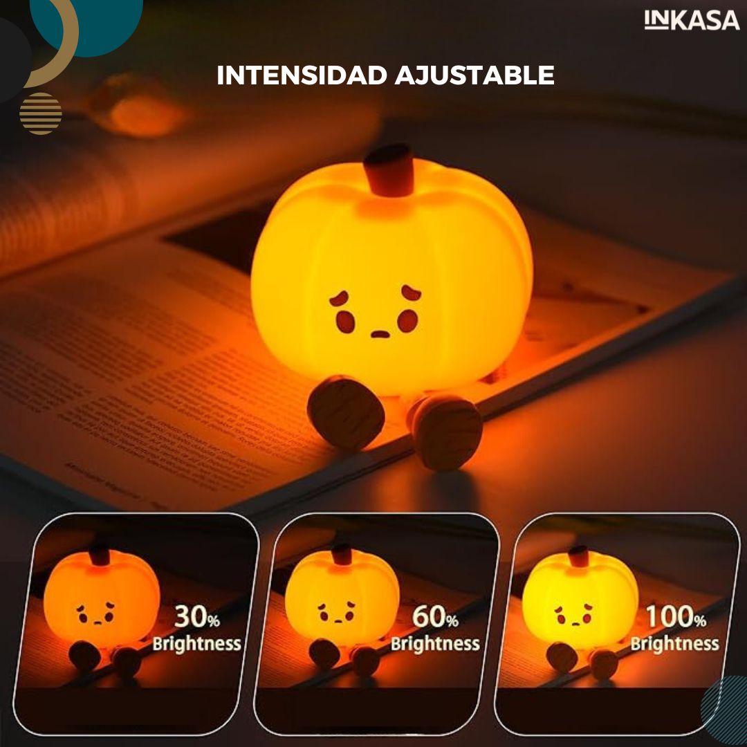 Luz nocturna en forma de calabaza