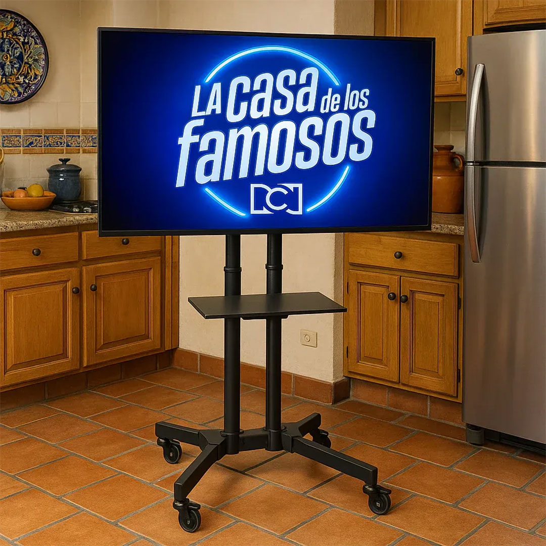 Soporte Móvil de Piso para TV 32’’– 65’’ con Ruedas y Estante📺