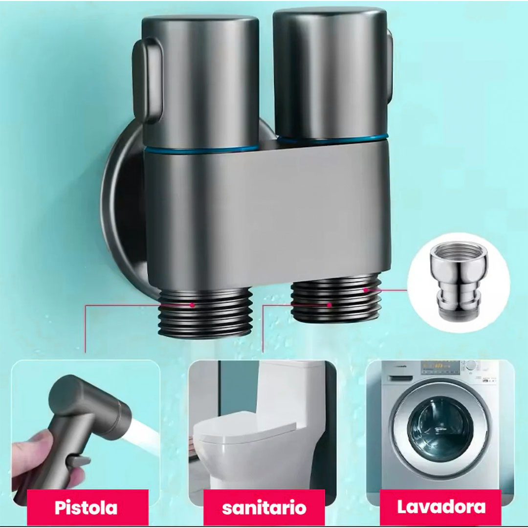 KIT Rociador de mano en acero inoxidable🚿💧