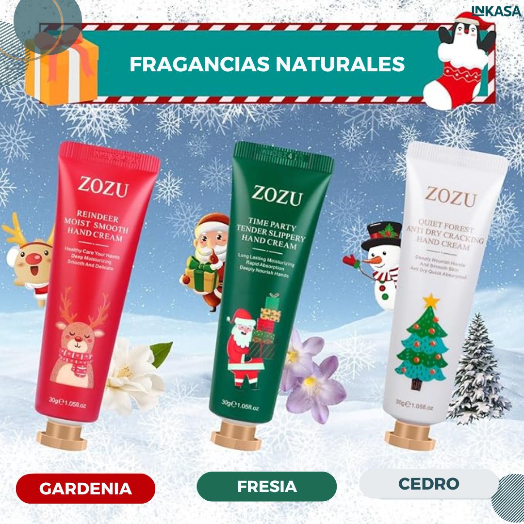 Set regalo de Navidad de crema de manos hidratante x 5 pcs