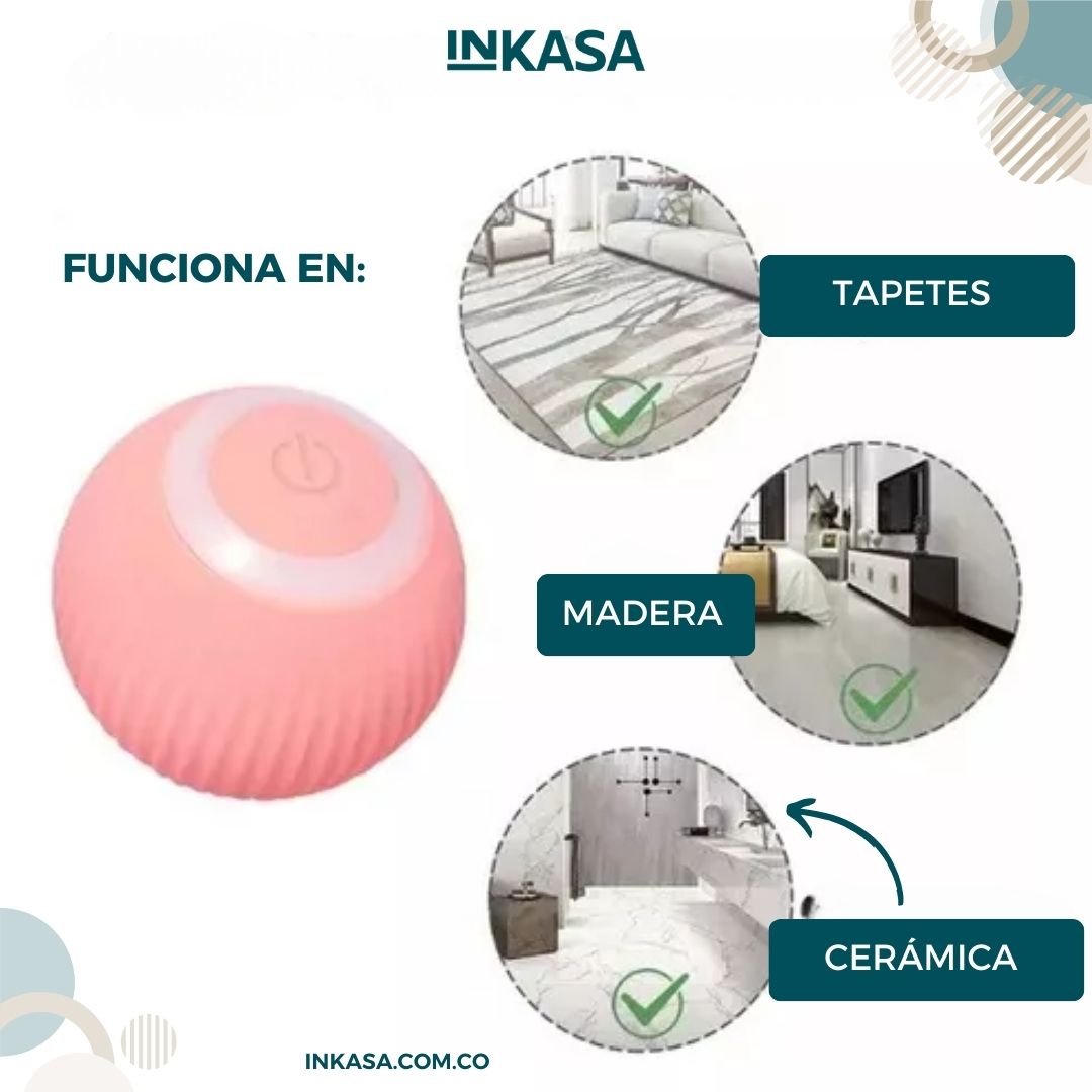 Pelota Inteligente para mascotas recargable 2X1