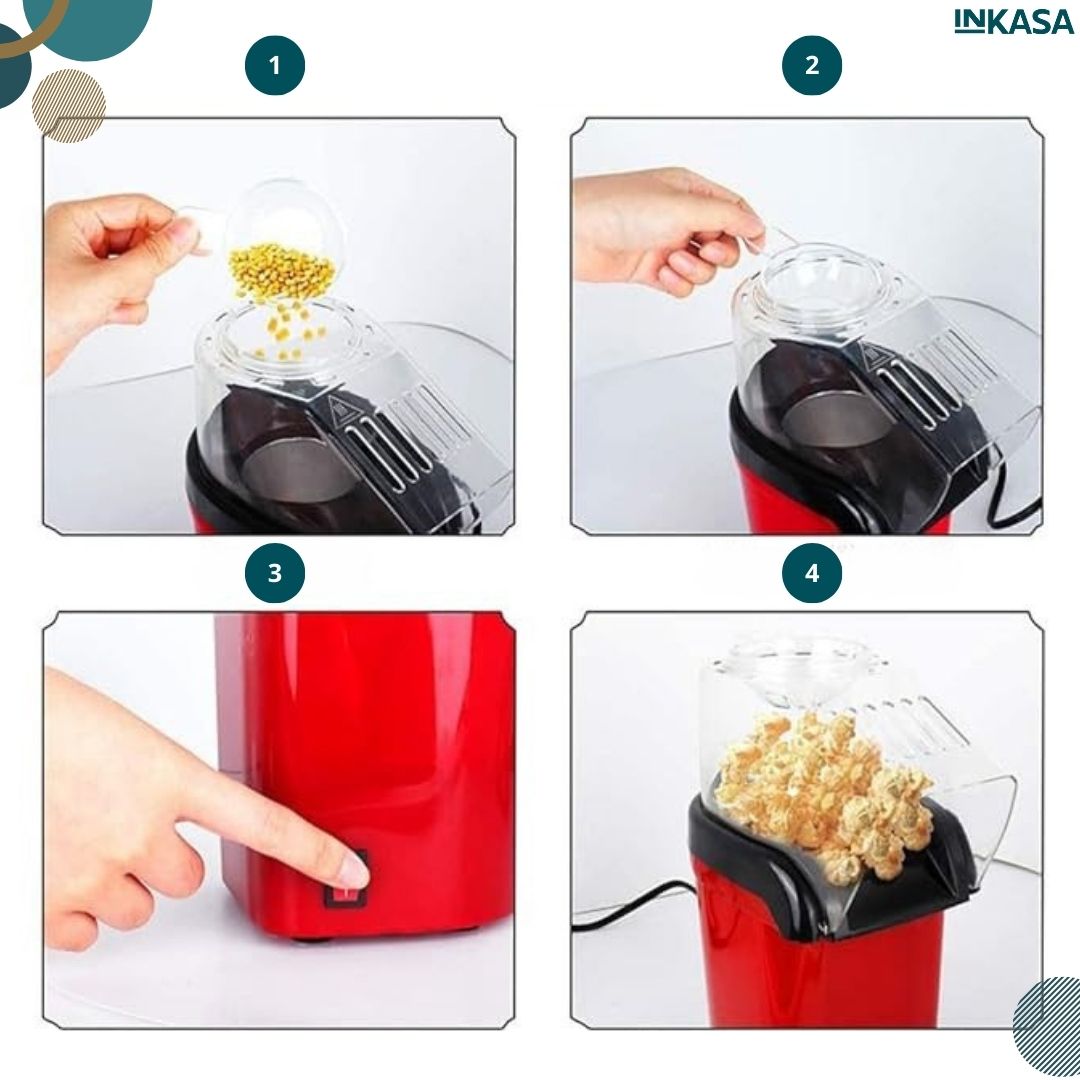 Máquina para palomitas sin aceite