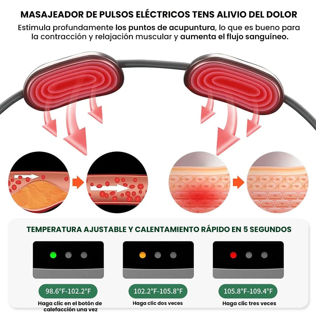 Masajeador Eléctrico Portátil para Cuello y Espalda🫨⚡
