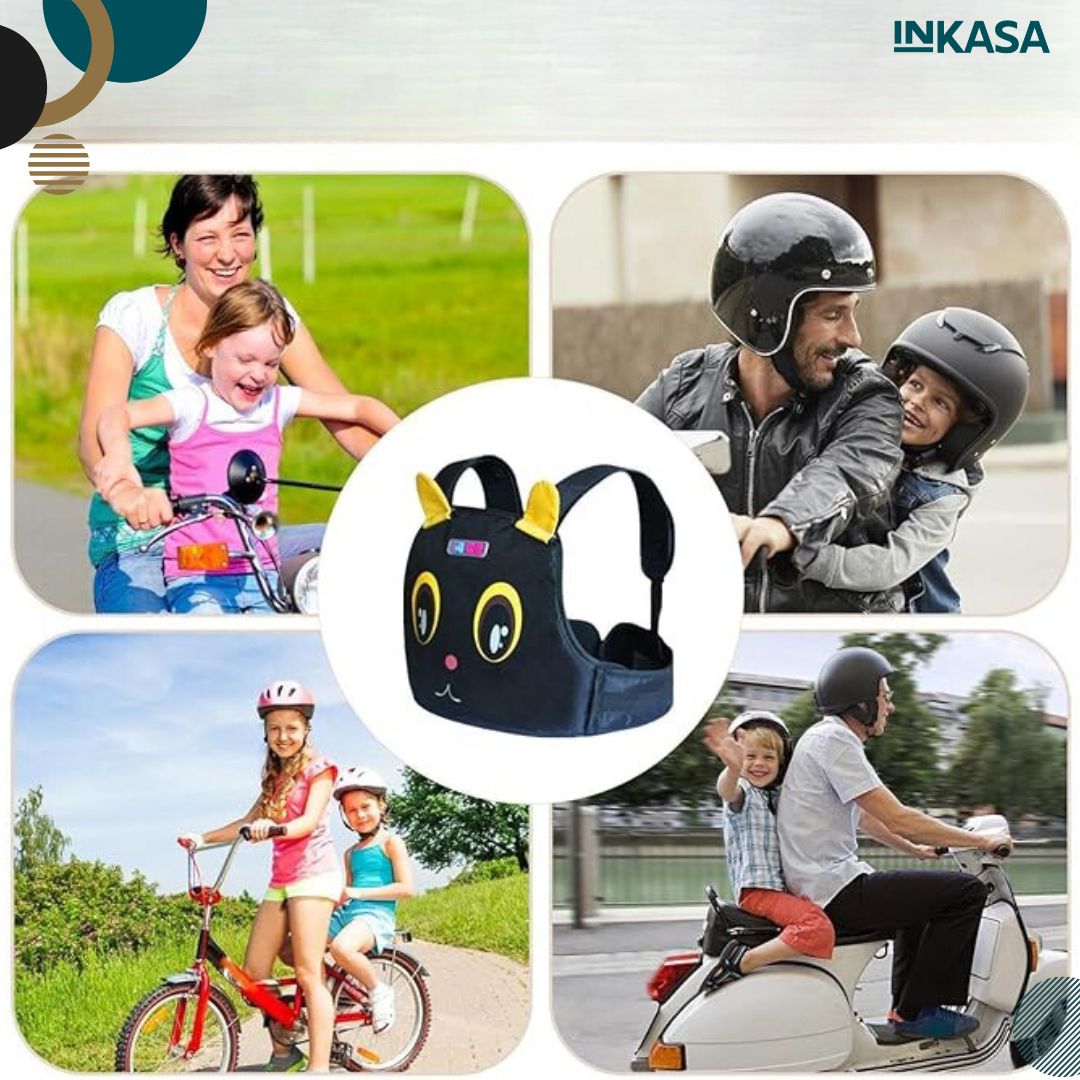 Chaleco de seguridad para niños en moto