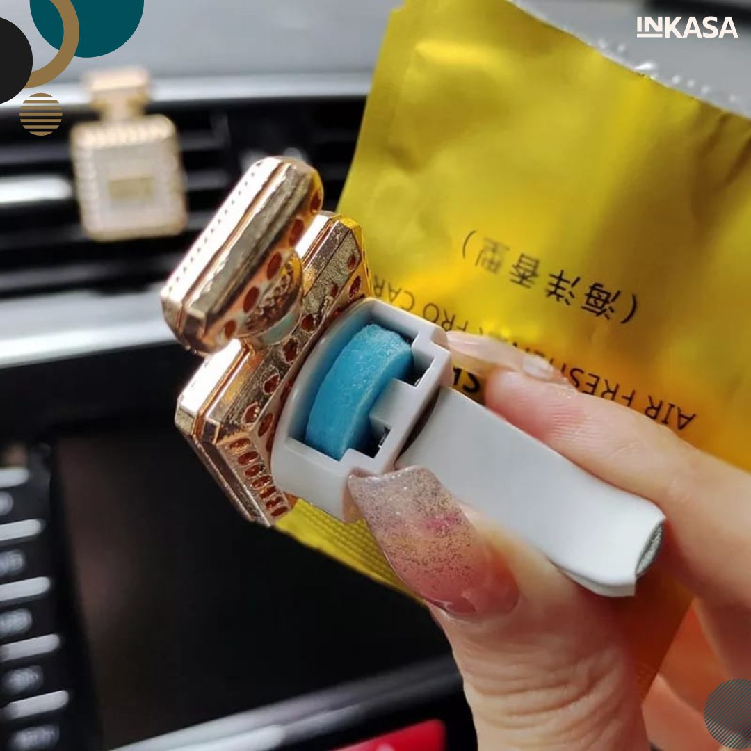Ambientador para carro diseño perfume Channel 2 unds