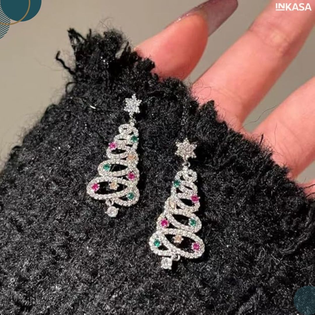 Aretes navideños