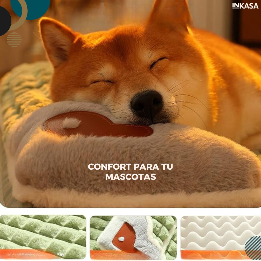 Cama acolchada para mascota