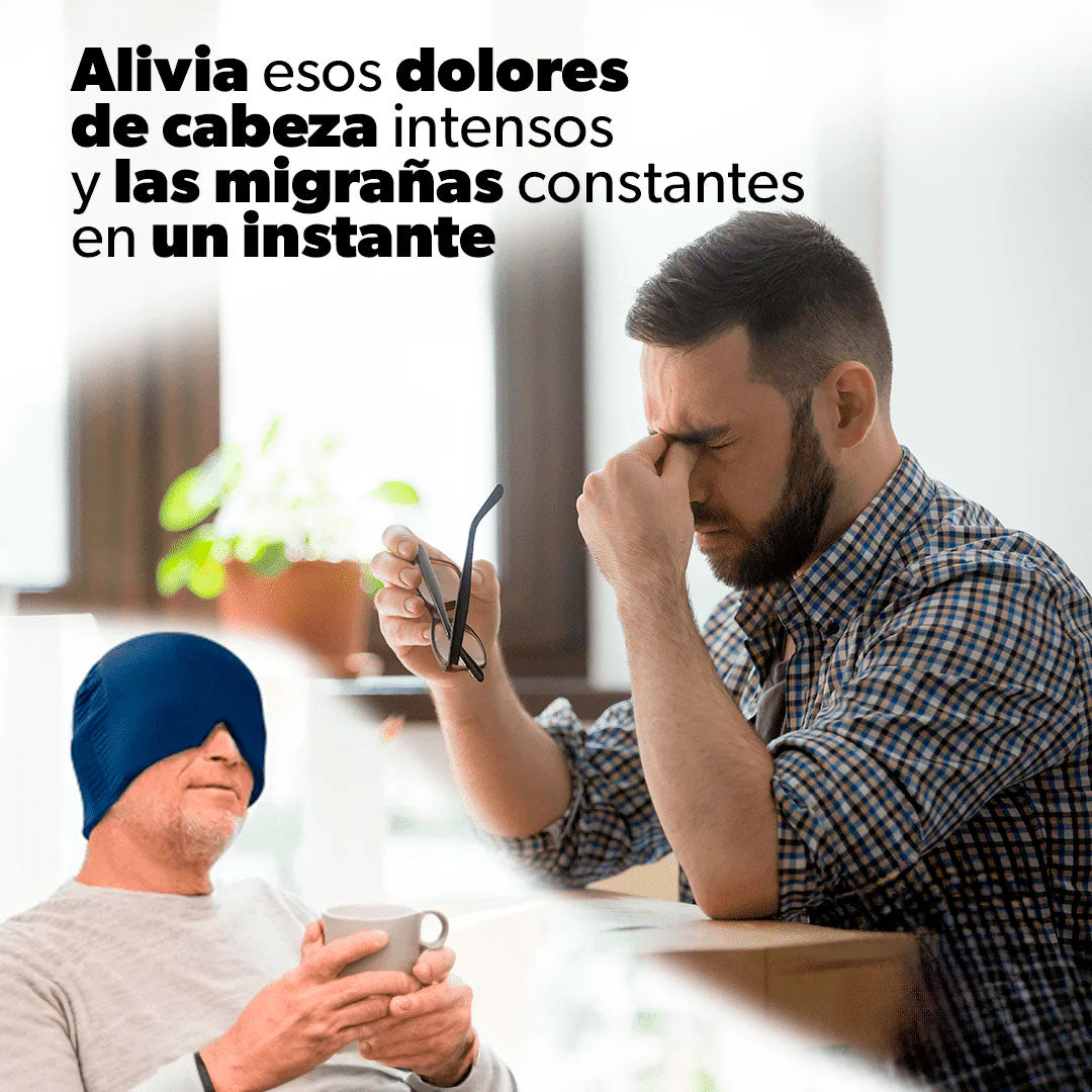 Gorro Anti-Migraña – Alivio instantáneo para dolores de cabeza, estrés y tensión❄️🔥