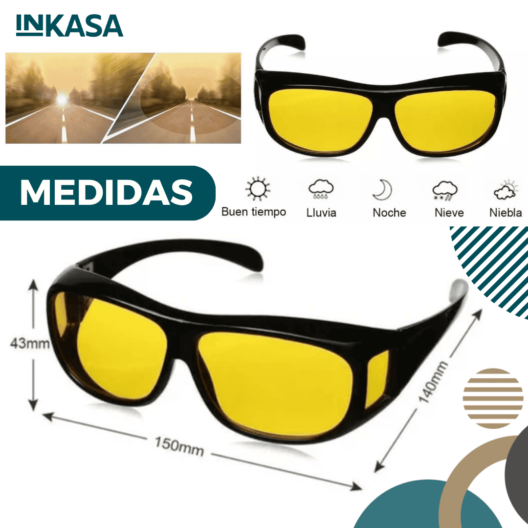 Juego 2 Gafas Lentes Hd Vision Filtro Uv