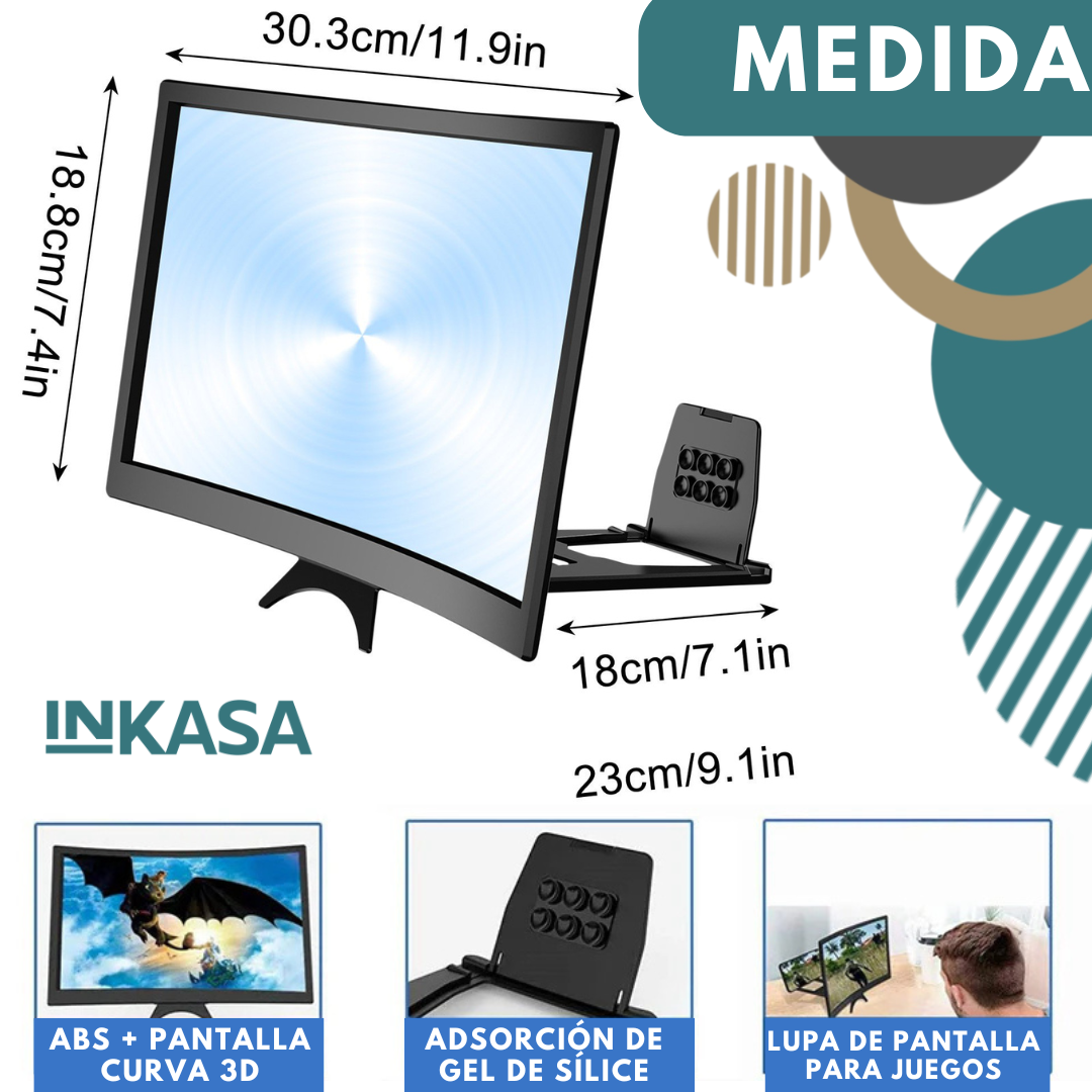 Amplificador De Pantalla Curvo 12