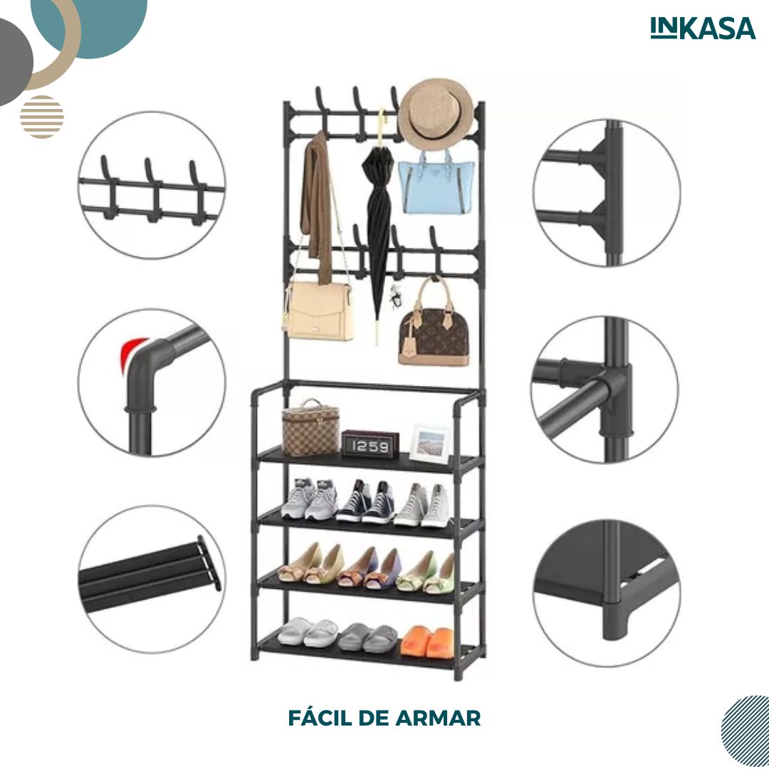Perchero Organizador Zapatero Estante