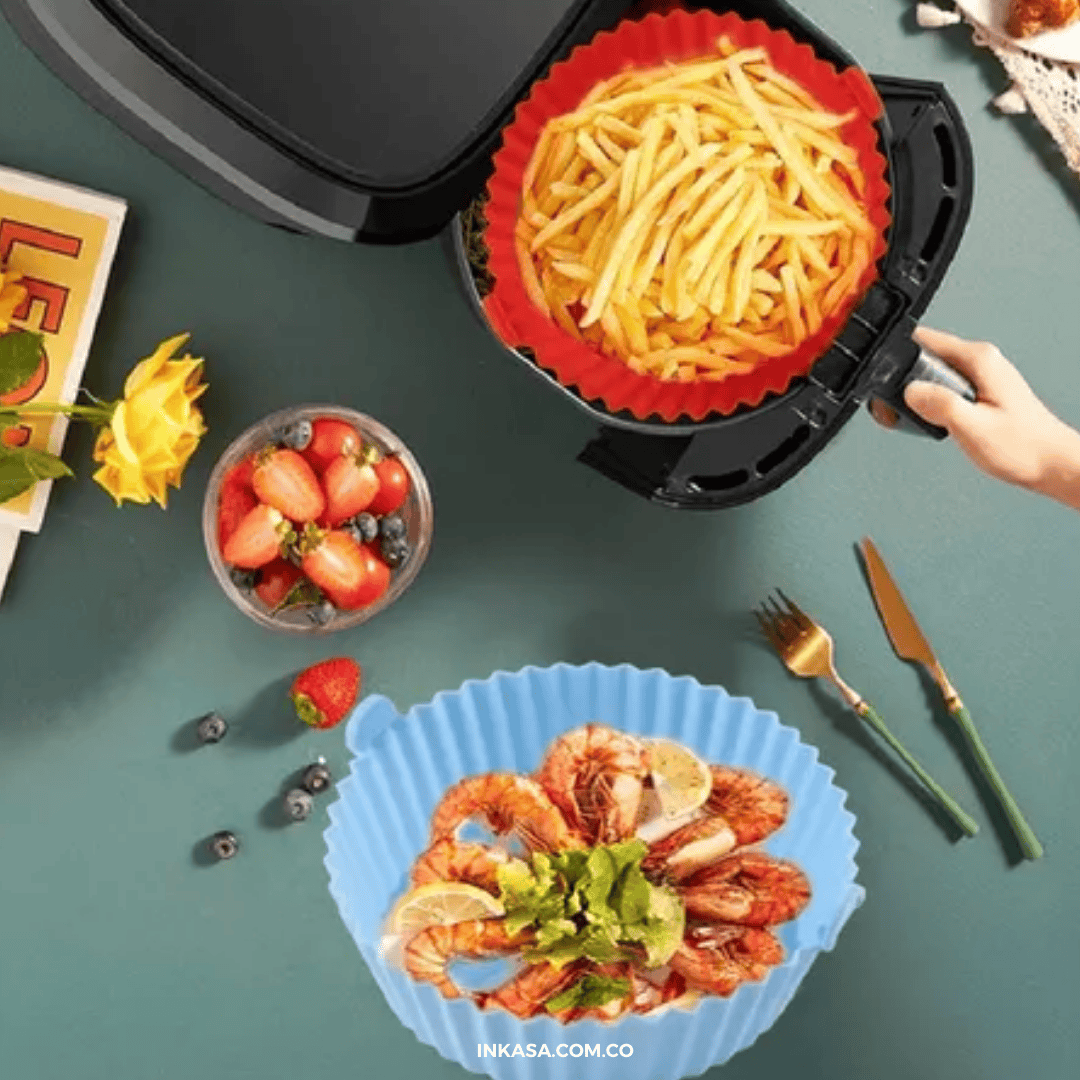 Canastillas En Silicona Para Air Fryer X6 unidades