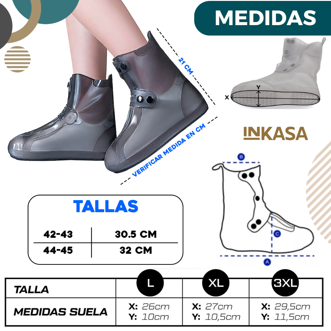 Botas Lluvia Impermeable Funda Ty902