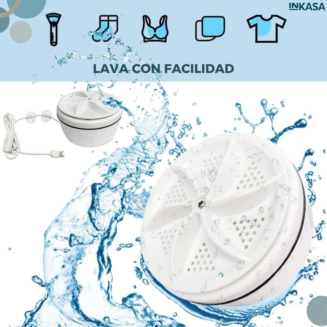 Turbina mini para lavado portátil