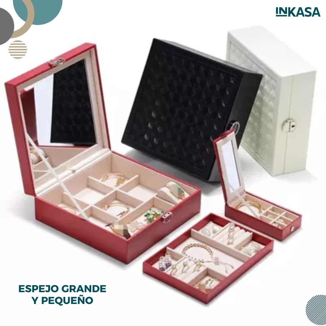 Joyero Organizador Con Espejo