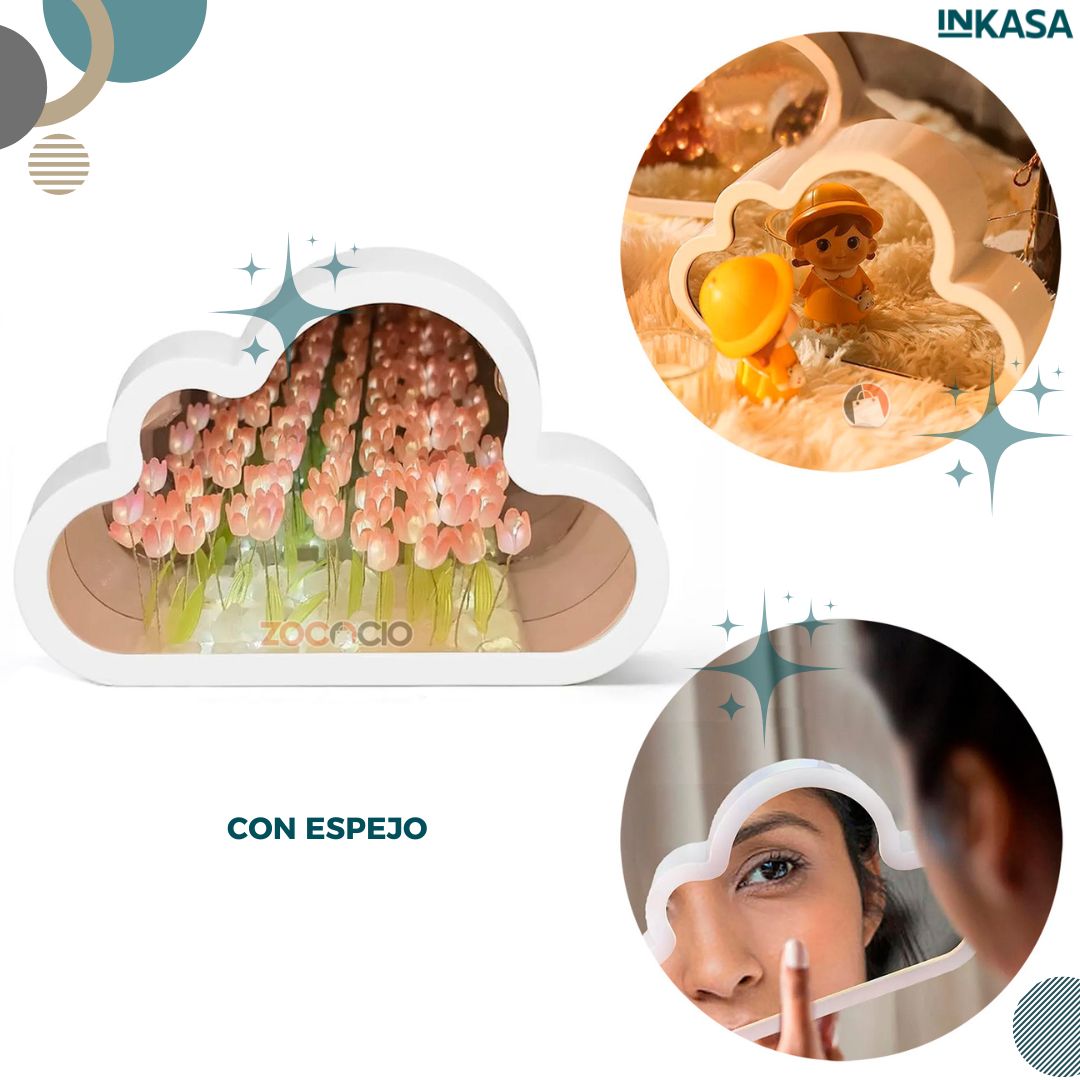 Lámpara nube espejo de Tulipán