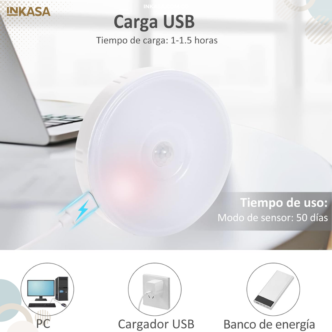 Luz Led Inalámbrica Con Sensor