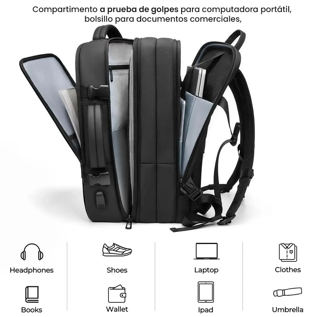Mochila de compresión al vacío: más espacio, menos volumen 💯🔥