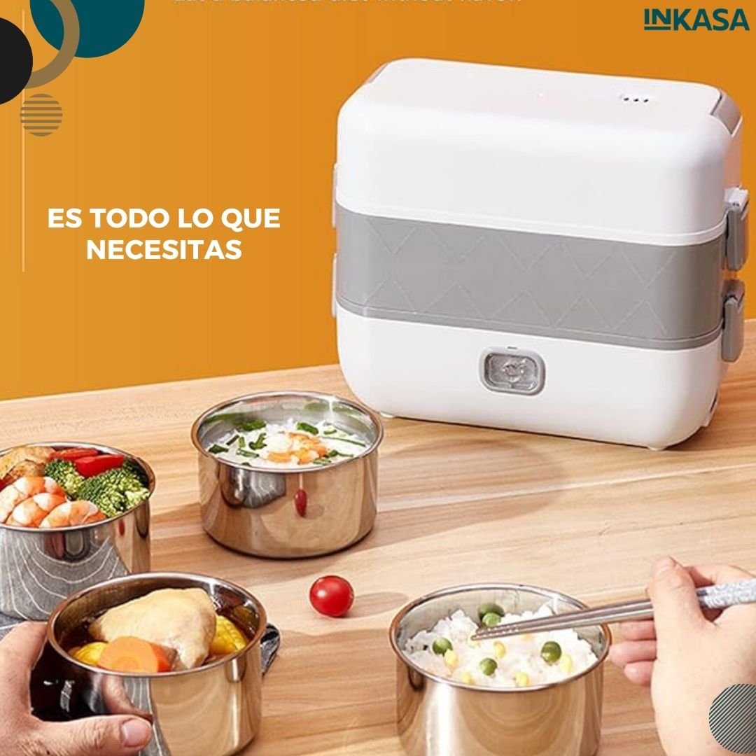 Lonchera eléctrica a vapor de 4 puestos