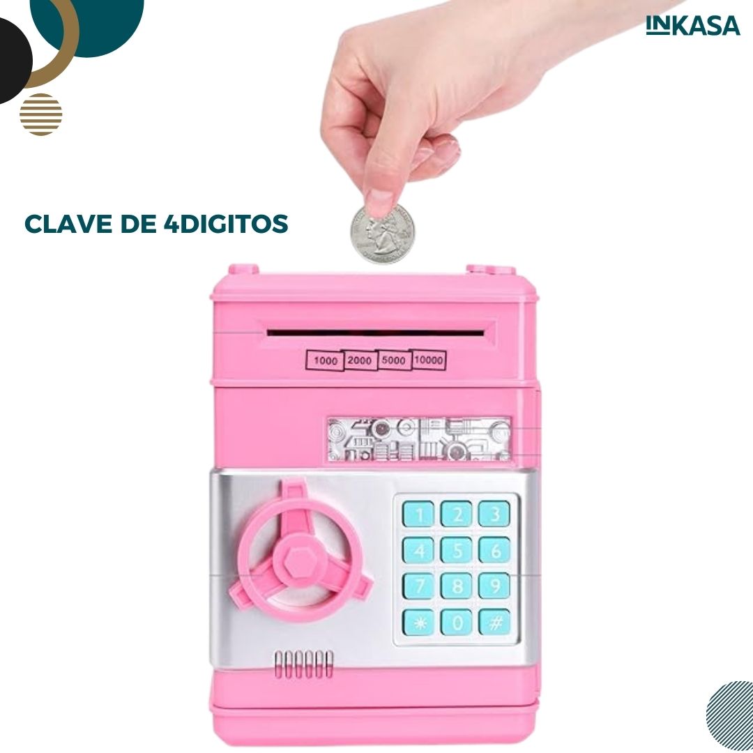 Alcancía electrónica tipo cajero automático