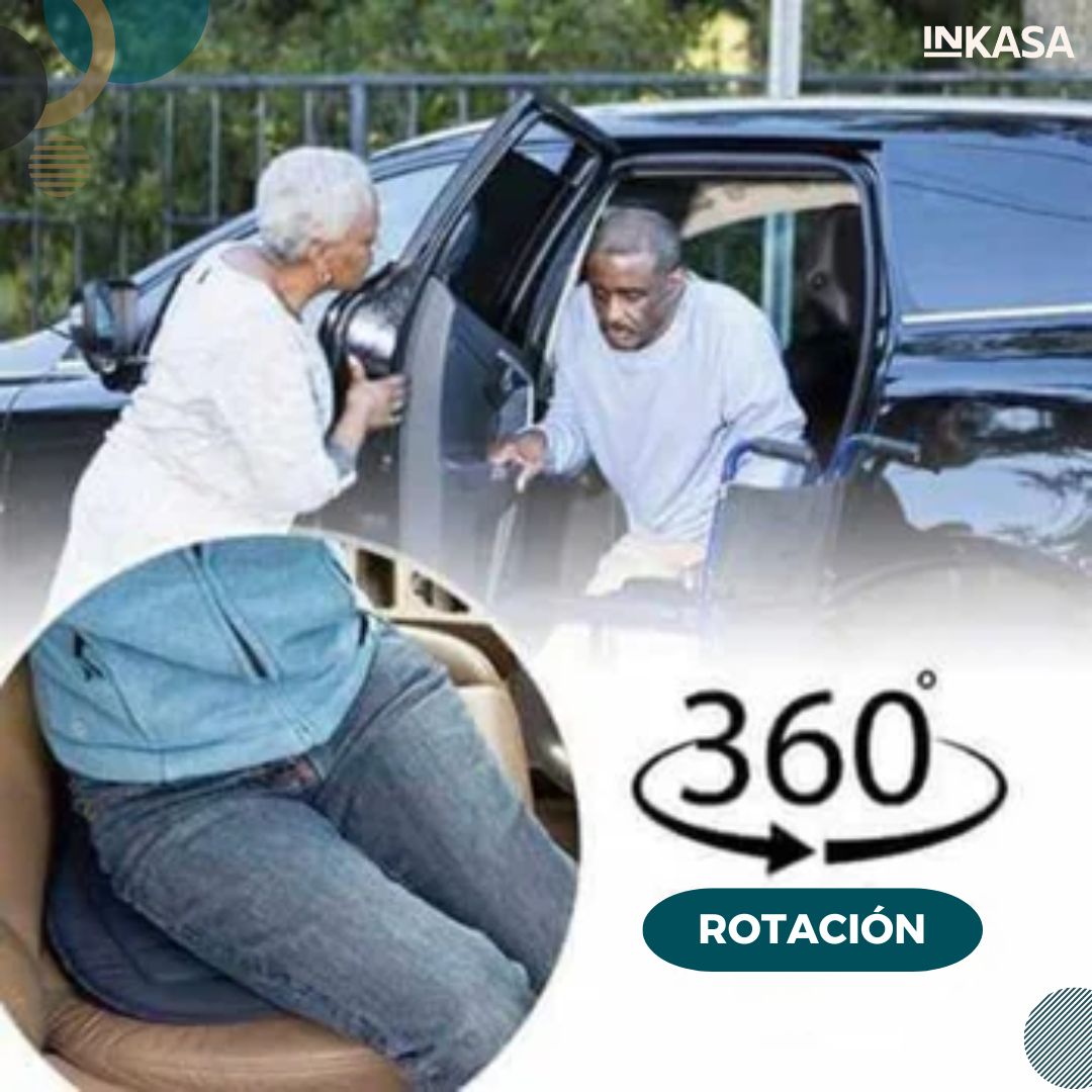 Cojín giratorio de 360 grados para asiento de coche