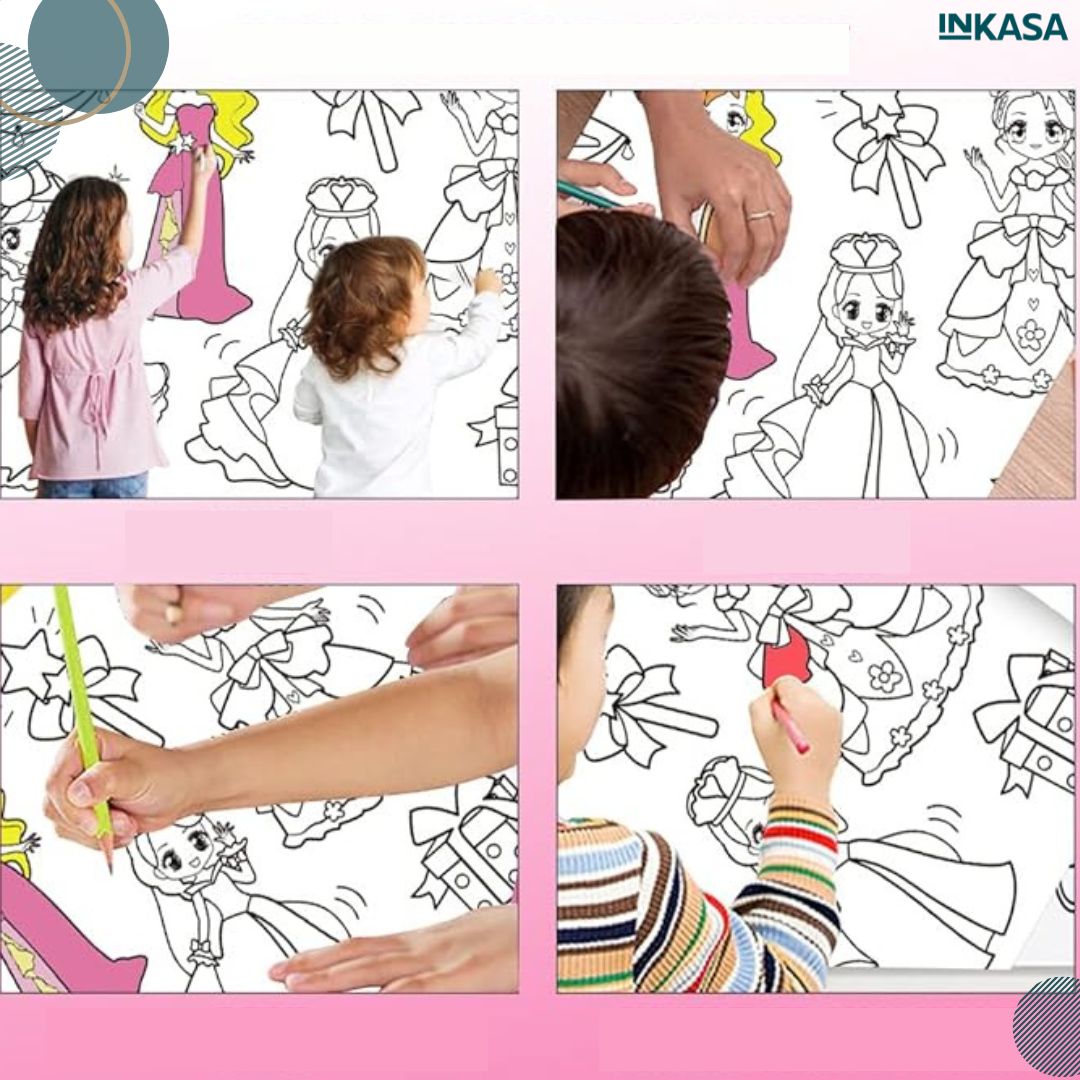 Rollos de papel adhesivo para colorear x 3 unds de 3 mts
