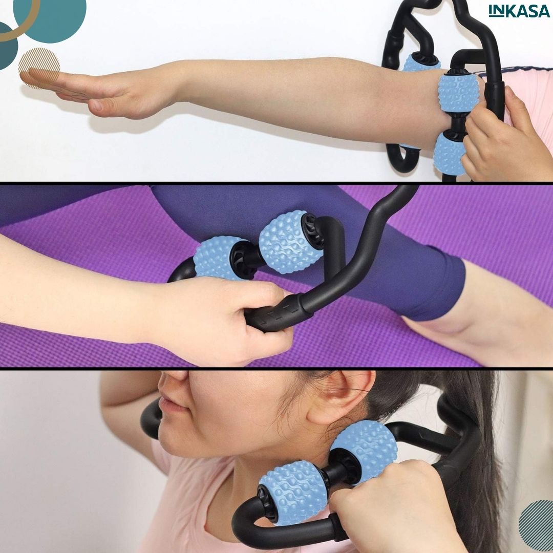 Combo rodillo masajeador y barra para pilates