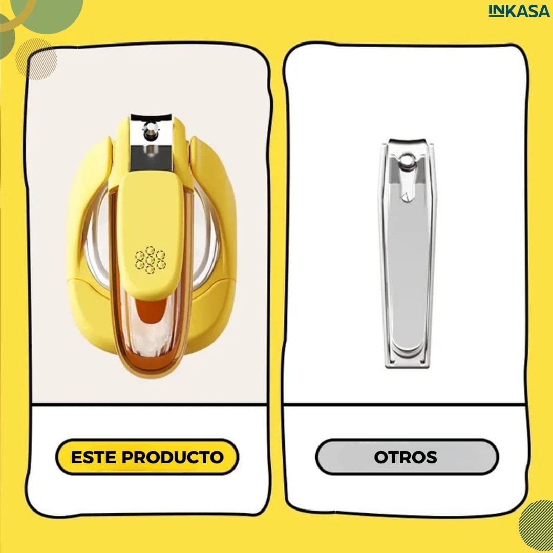 Corta uñas con luz y lupa integrada