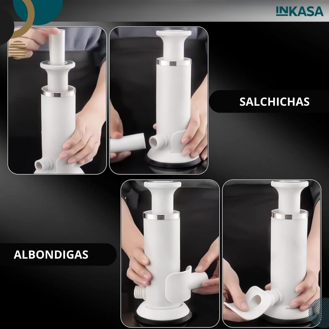 Embutidora de carnes manual multiusos