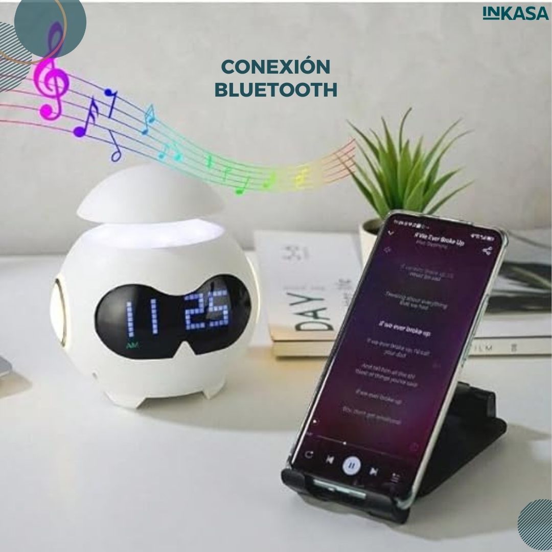 Reloj despertador emoji Bluetooth