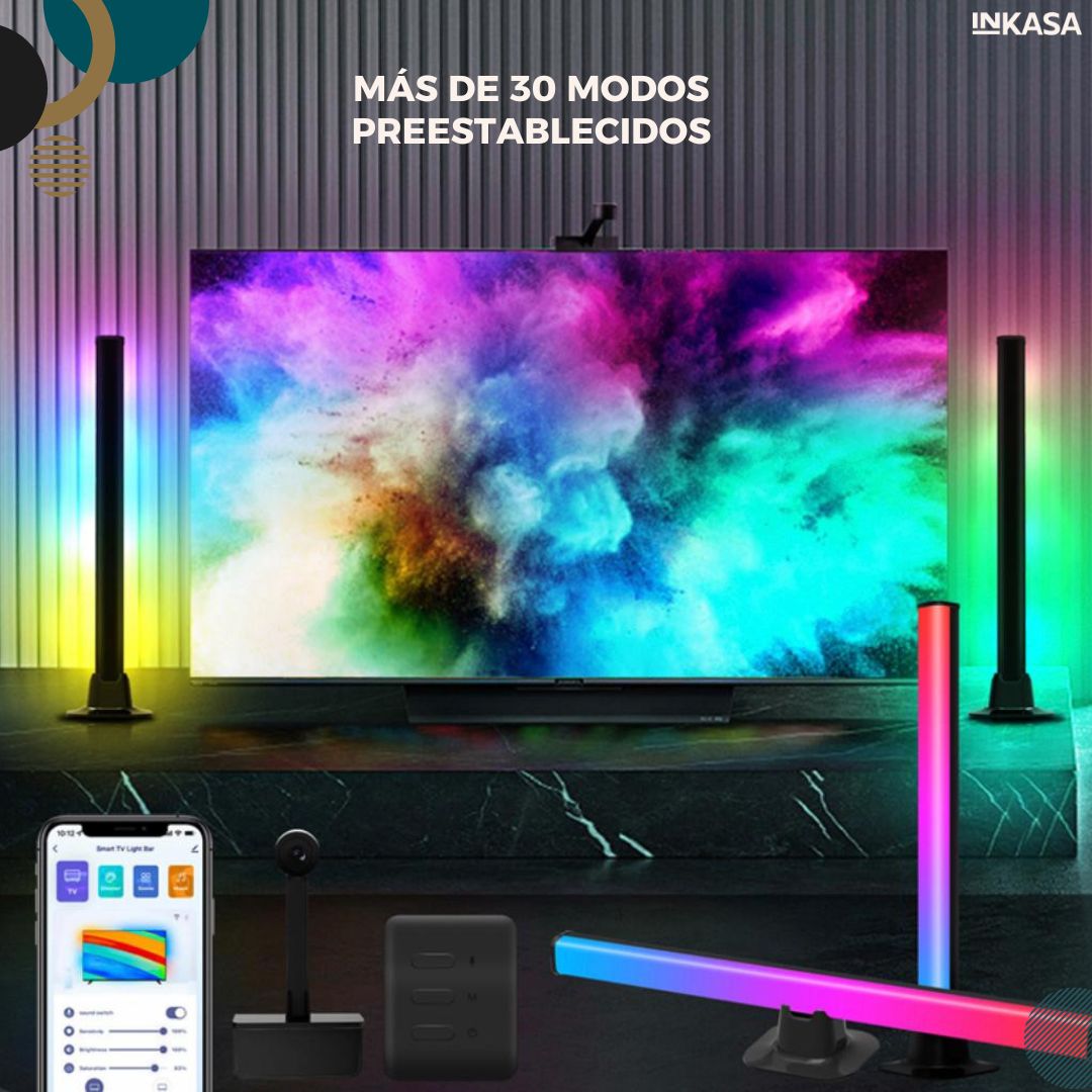 Barra de luz RGB rítmica x 2 unds