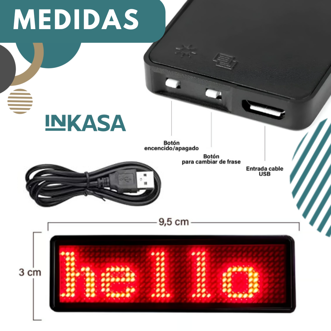 Letrero Led Personal Escarapela 4L