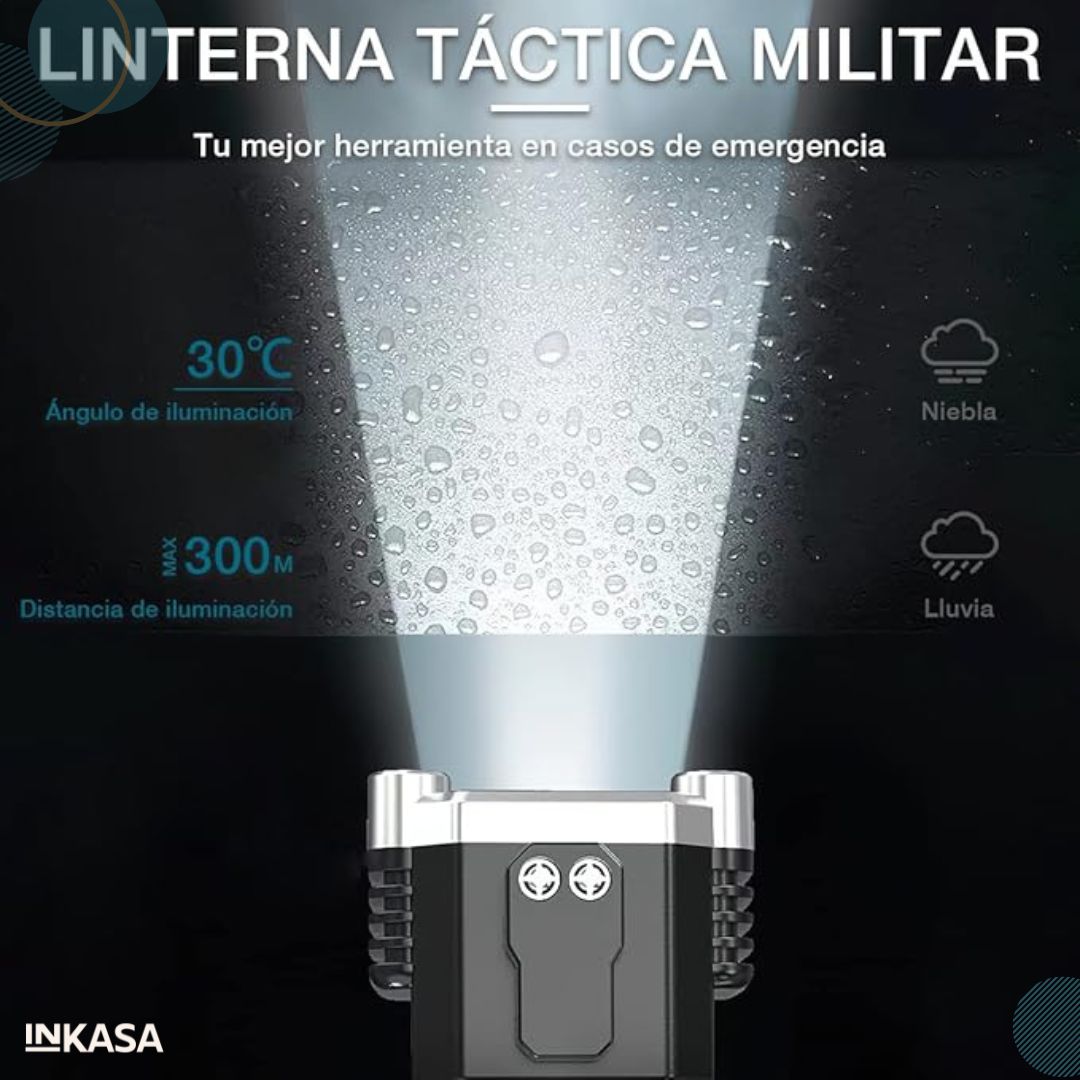 Linterna led potente recargable por USB