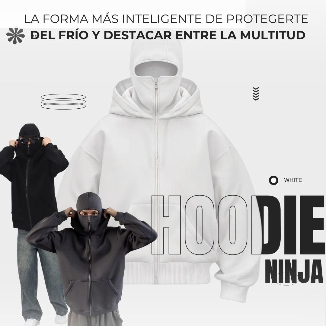 🥷Hoodie Ninja con Balaclava Integrada – Estilo, protección y actitud en una sola prenda