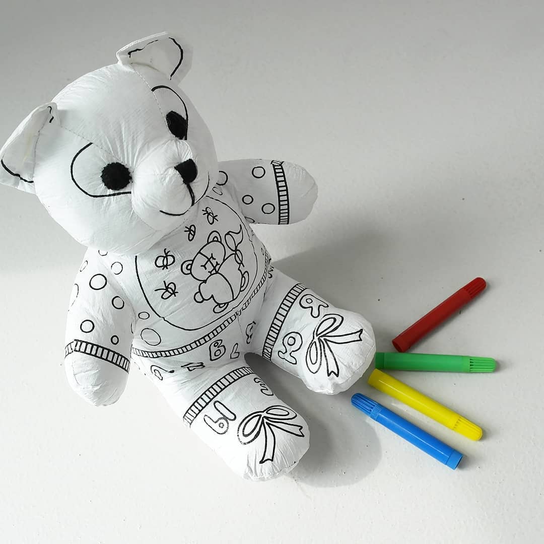 🧸Peluches Lavables para Colorear – Diversión Creativa y Reutilizable
