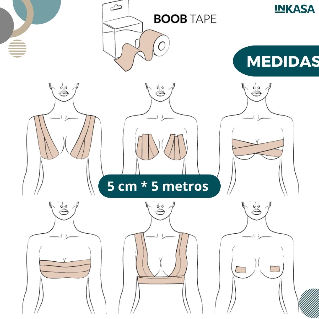 Cinta levanta busto Boob + Cubrepezones pack x 2 unds