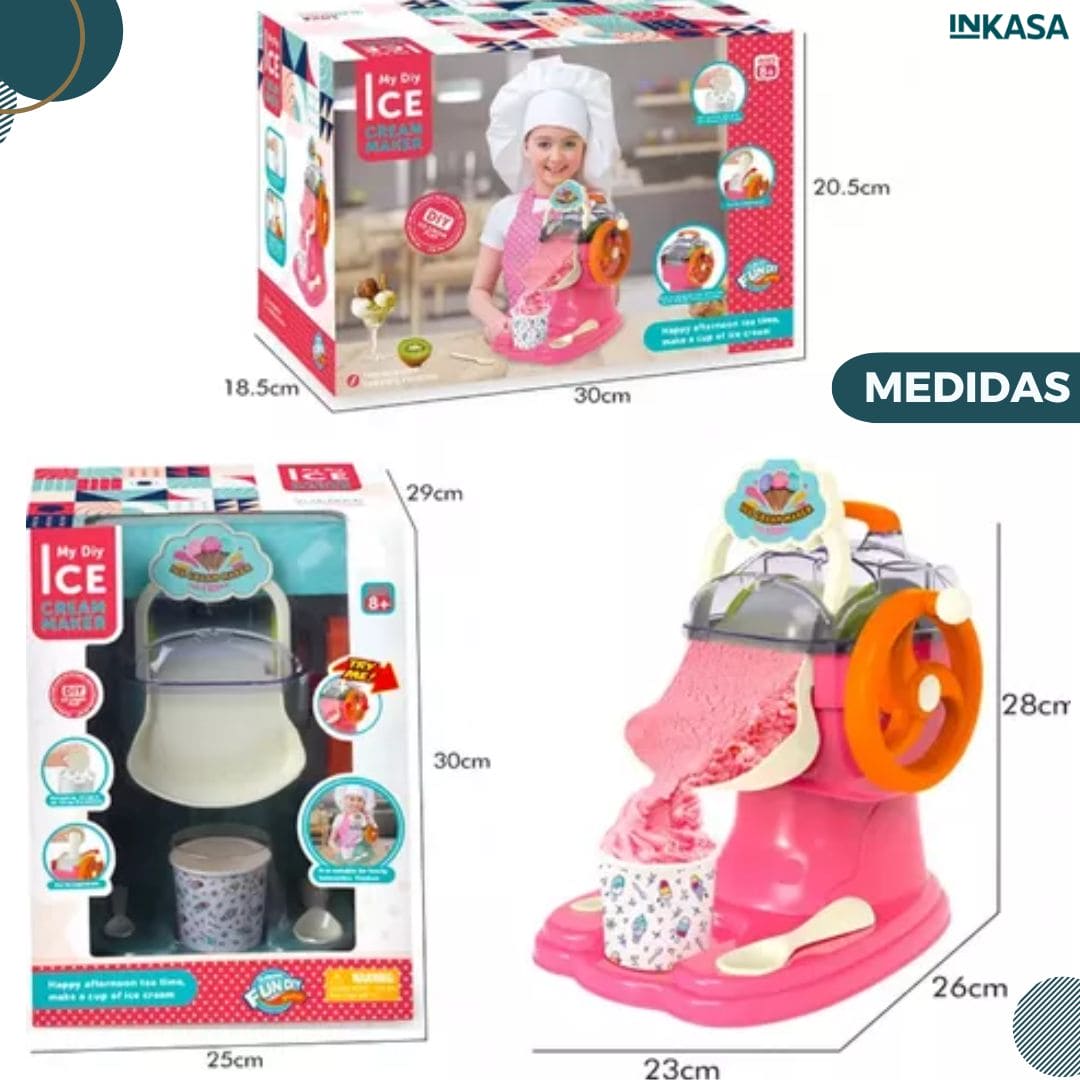 Maquina real para hacer helados