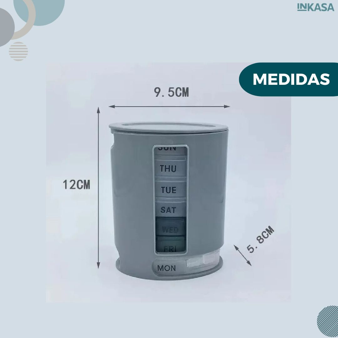 Pastillero Organizador de Medicina Pill Pro