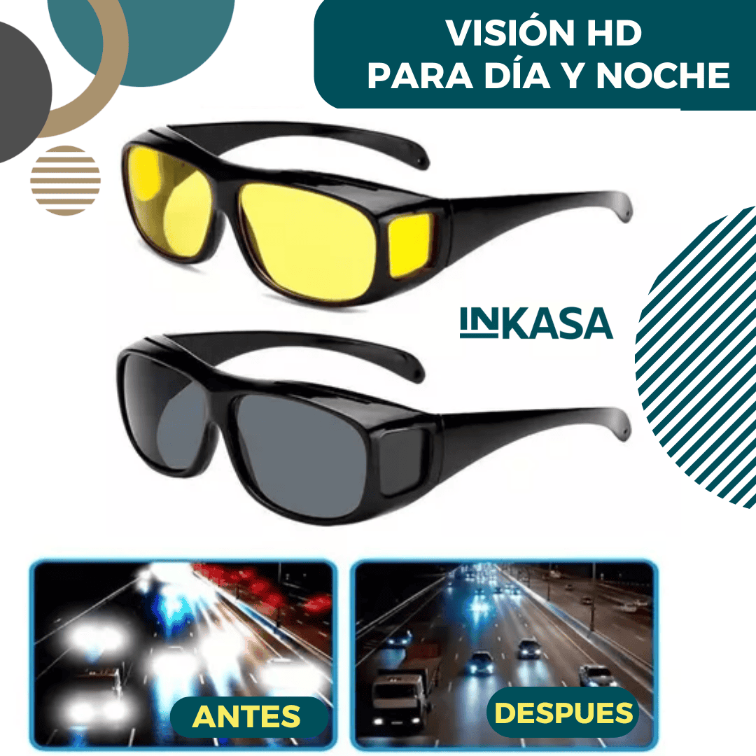 Juego 2 Gafas Lentes Hd Vision Filtro Uv