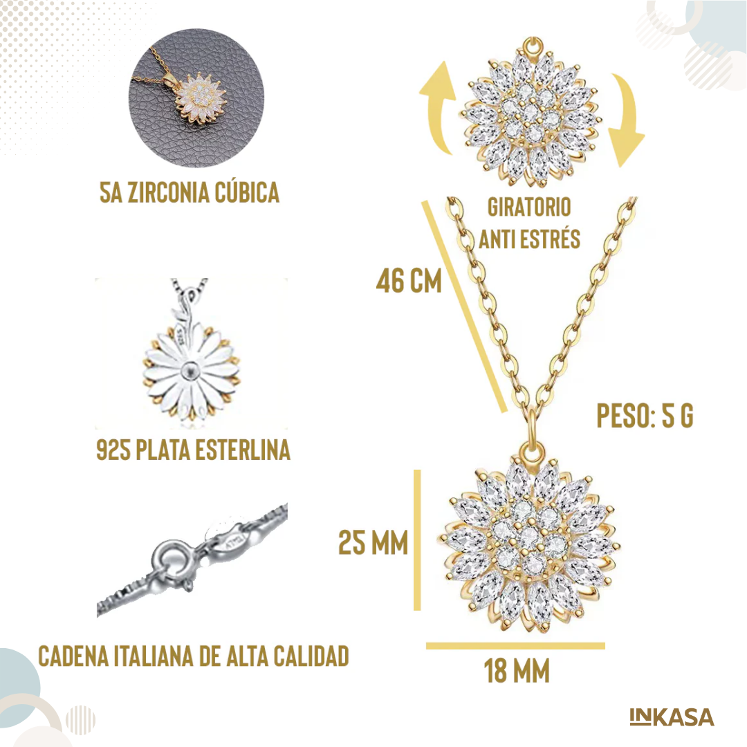 Collar Giratorio de Girasol