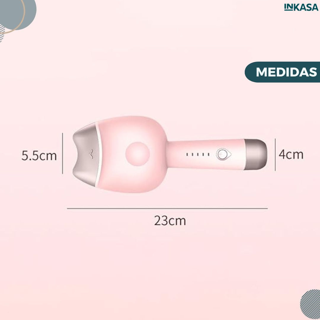 Rizadora ondas de sirena diseño gatito