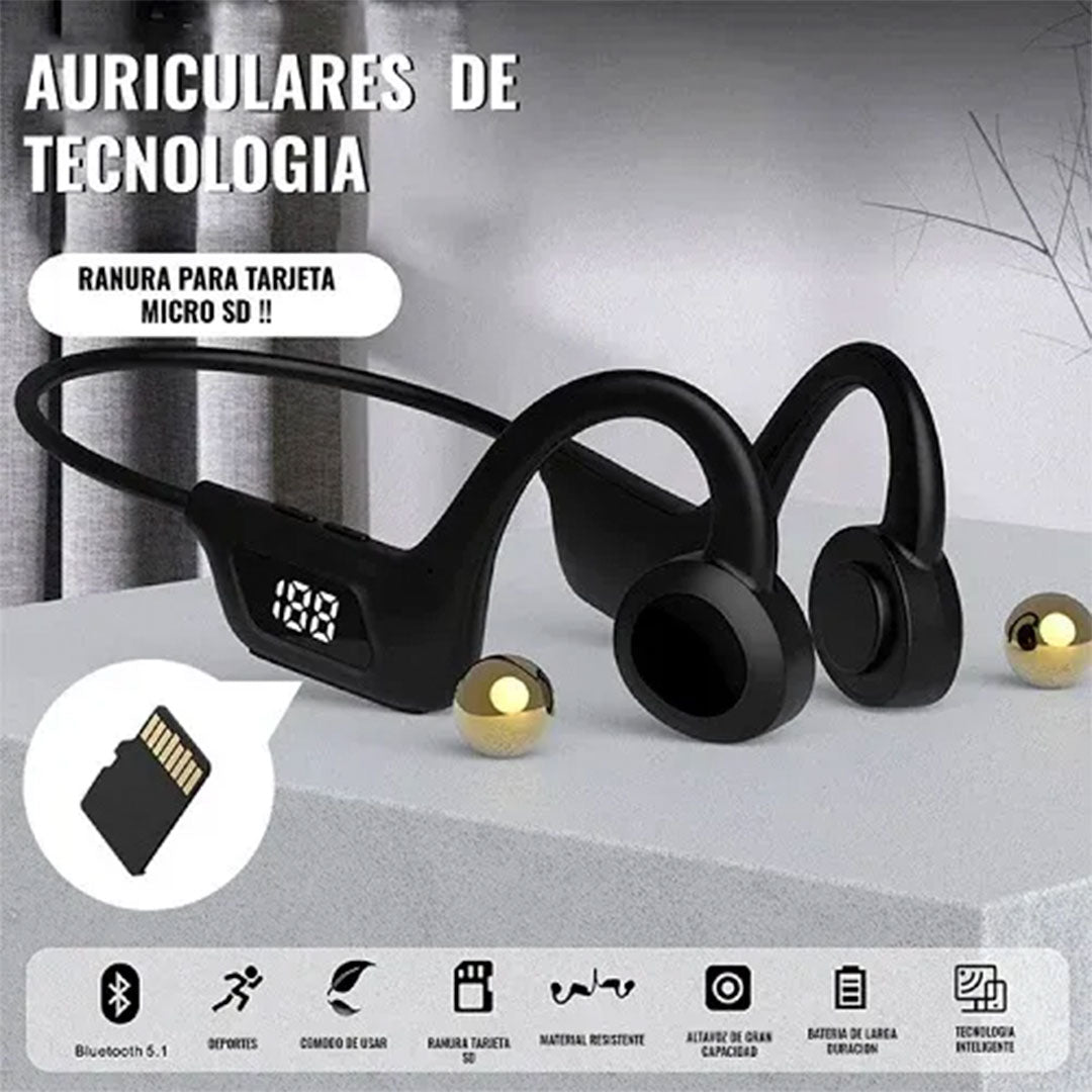 🦻🤩AUDIFONOS DE CONDUCCIÓN OSEA: Sin cables, sin molestias y sin perder el contacto con el entorno.