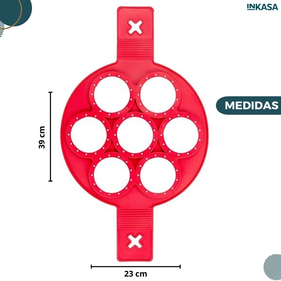 Molde de silicona para pancakes
