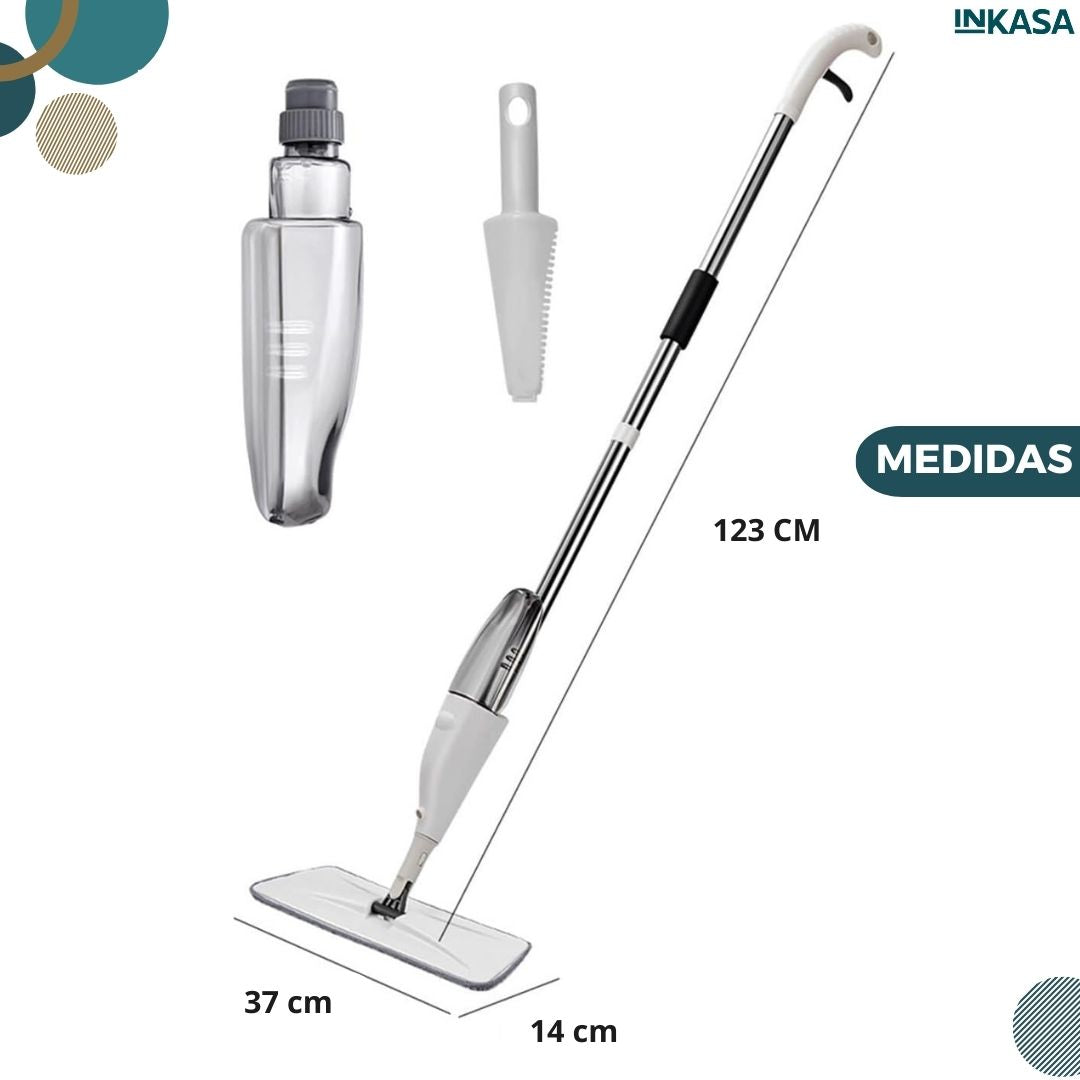 Mopa limpiadora 360° con spray
