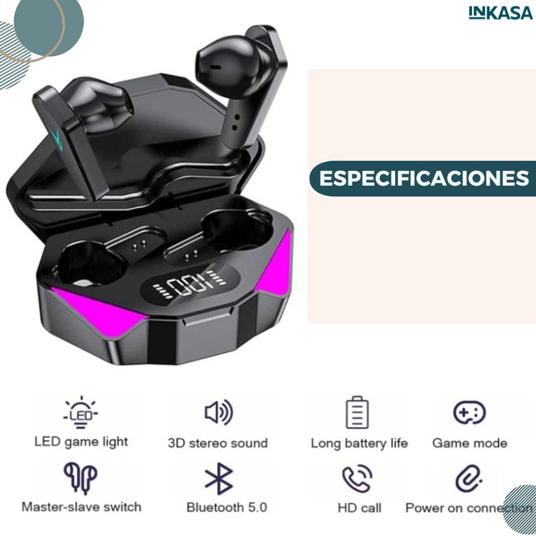 Audífonos inalámbricos gamer