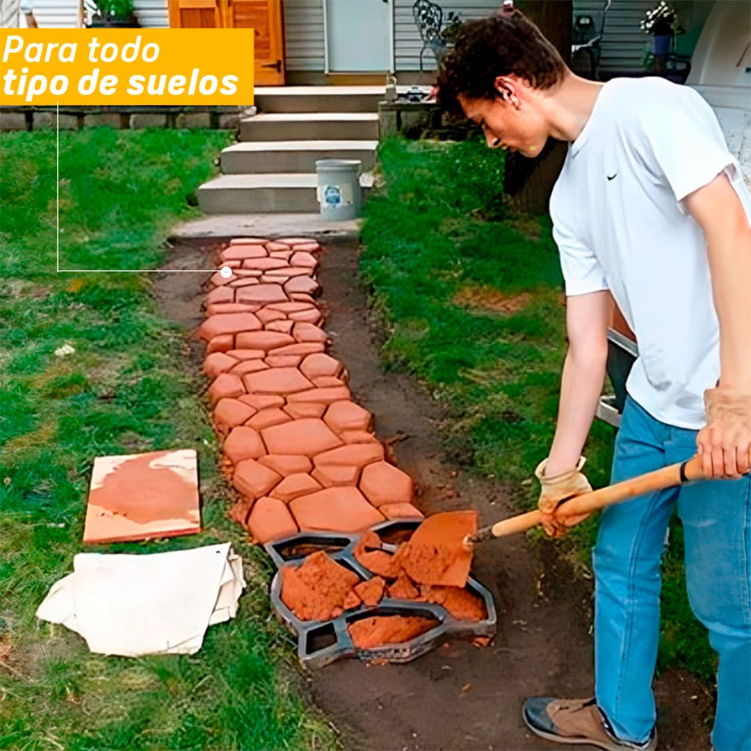 🏡🧑🌾CementForm PRO – Molde Reutilizable para Piso de Cemento Estampado😎