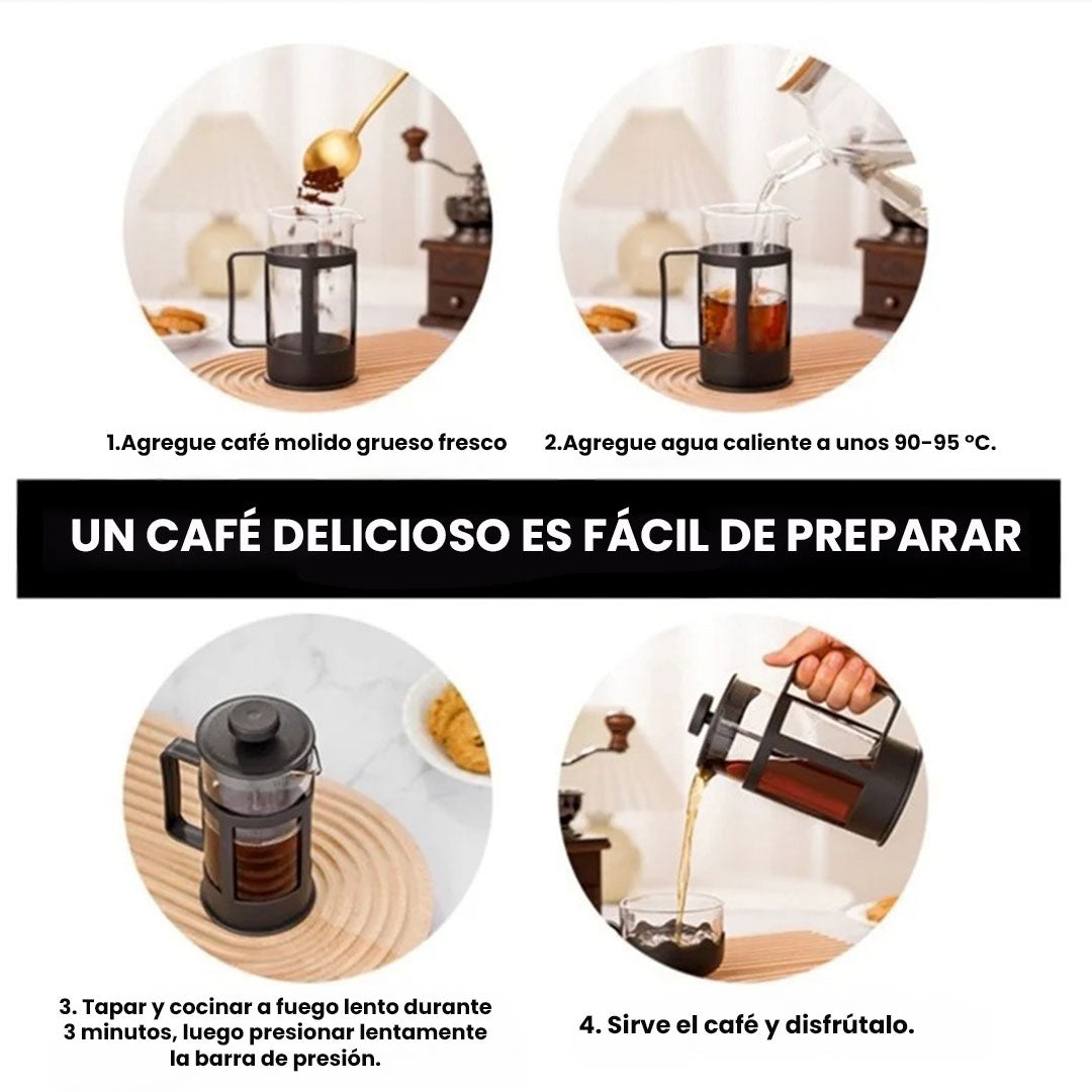 Prensa Francesa 800ml: El Ritual Perfecto para Amantes del Café☕😍