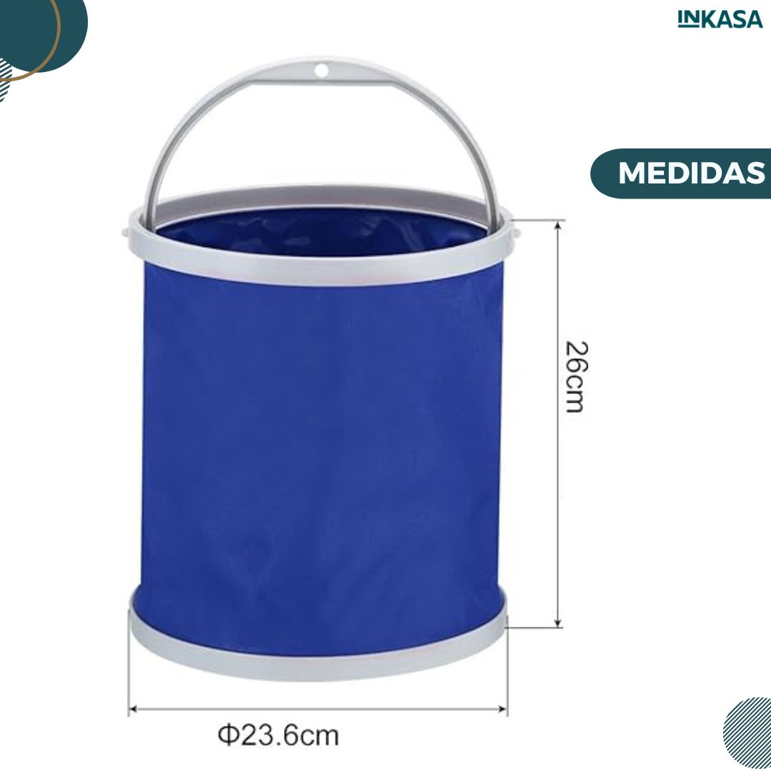 Balde multifuncional plegable
