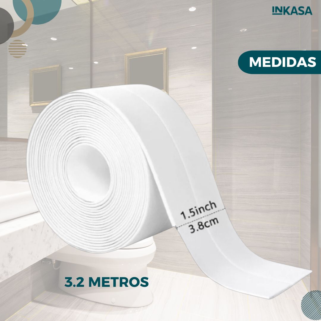 Cinta selladora para humedad 3.2mt X 2 unds Rosada
